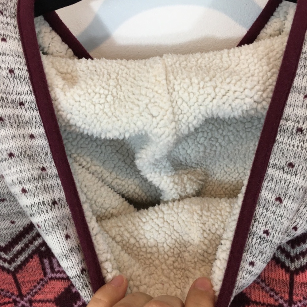 American Eagle Fair Isle Full Zip Jacket Size XL - Picture 4 of 8